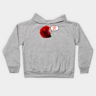 Red Love Makes Life Betta Kids Hoodie